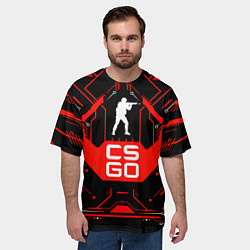 Футболка оверсайз мужская CS:GO Techno Style, цвет: 3D-принт — фото 2
