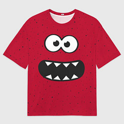 Футболка оверсайз мужская Веселый монстрик, цвет: 3D-принт