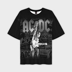 Футболка оверсайз мужская AC/DC: Rock You, цвет: 3D-принт