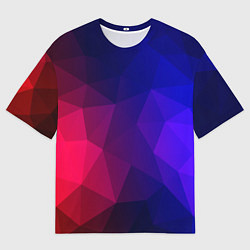 Мужская футболка оверсайз Red&Blue