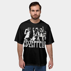 Футболка оверсайз мужская Led Zeppelin: Mono, цвет: 3D-принт — фото 2