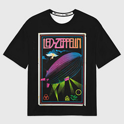 Футболка оверсайз мужская Led Zeppelin: Angel Poster, цвет: 3D-принт