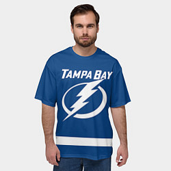 Футболка оверсайз мужская Tampa Bay: Kucherov, цвет: 3D-принт — фото 2