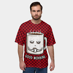 Футболка оверсайз мужская Good Morning, цвет: 3D-принт — фото 2