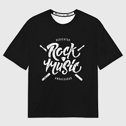 Мужская футболка оверсайз Rock Music