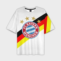 Футболка оверсайз мужская FC Bayern: Germany, цвет: 3D-принт