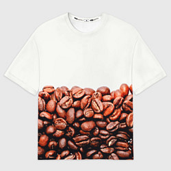 Футболка оверсайз мужская Coffee, цвет: 3D-принт