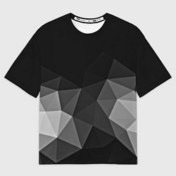 Футболка оверсайз мужская Abstract gray, цвет: 3D-принт