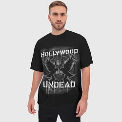 Футболка оверсайз мужская Hollywood Undead: LA, цвет: 3D-принт — фото 2