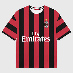 Футболка оверсайз мужская Milan FC: Form 2018, цвет: 3D-принт