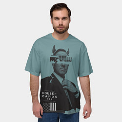 Футболка оверсайз мужская House of Cards: Devil, цвет: 3D-принт — фото 2