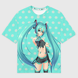 Футболка оверсайз мужская Hatsune Miku, цвет: 3D-принт