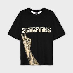 Футболка оверсайз мужская Scorpions Rock, цвет: 3D-принт