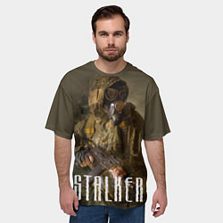 Футболка оверсайз мужская STALKER: Warrior, цвет: 3D-принт — фото 2