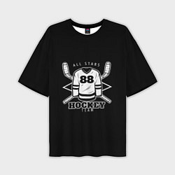 Футболка оверсайз мужская Hockey Team, цвет: 3D-принт