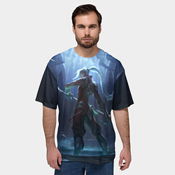 Футболка оверсайз мужская Back, цвет: 3D-принт — фото 2