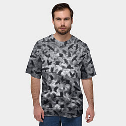 Футболка оверсайз мужская Вороны, цвет: 3D-принт — фото 2