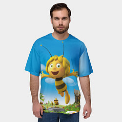 Футболка оверсайз мужская Пчелка Майя, цвет: 3D-принт — фото 2