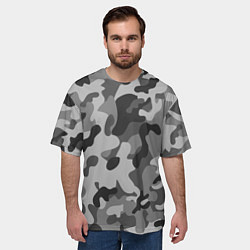 Футболка оверсайз мужская Ночной Камуфляж 1, цвет: 3D-принт — фото 2