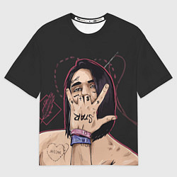 Мужская футболка оверсайз Face Star
