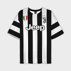 Футболка оверсайз мужская Juventus FC: Higuain Home 17/18, цвет: 3D-принт