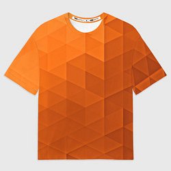 Мужская футболка оверсайз Orange abstraction