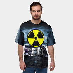 Футболка оверсайз мужская S.T.A.L.K.E.R: Саша, цвет: 3D-принт — фото 2