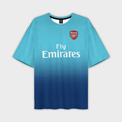 Футболка оверсайз мужская Arsenal FC: Ozil Blue Away 17/18, цвет: 3D-принт