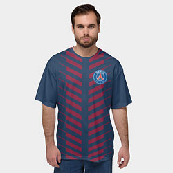 Футболка оверсайз мужская FC PSG: Creative, цвет: 3D-принт — фото 2