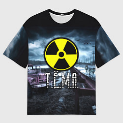 Футболка оверсайз мужская S.T.A.L.K.E.R: Тёма, цвет: 3D-принт