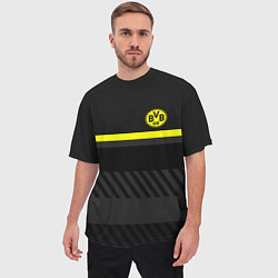 Футболка оверсайз мужская FC Borussia 2018 Original #3, цвет: 3D-принт — фото 2
