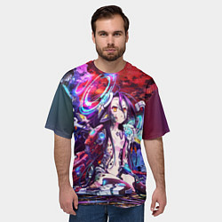 Футболка оверсайз мужская No Game No Life Zero, цвет: 3D-принт — фото 2