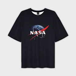 Футболка оверсайз мужская NASA: Black Space, цвет: 3D-принт