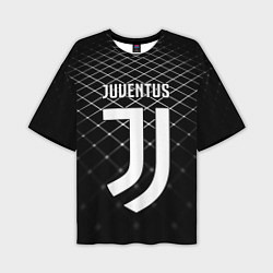 Футболка оверсайз мужская FC Juventus: Black Lines, цвет: 3D-принт