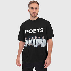 Футболка оверсайз мужская Poets of the Fall - poster, цвет: 3D-принт — фото 2