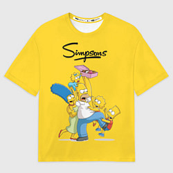 Мужская футболка оверсайз Simpsons Family