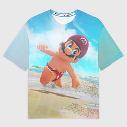 Футболка оверсайз мужская Super Mario Summer Odyssey, цвет: 3D-принт