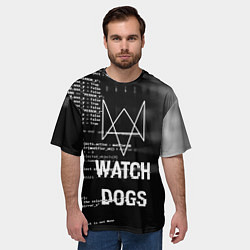 Футболка оверсайз мужская Watch Dogs: Hacker, цвет: 3D-принт — фото 2