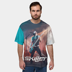 Футболка оверсайз мужская Skillet: John Cooper, цвет: 3D-принт — фото 2