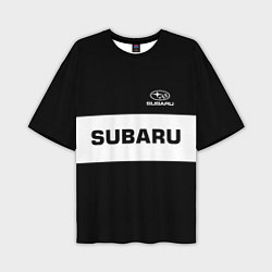 Мужская футболка оверсайз Subaru: Black Sport