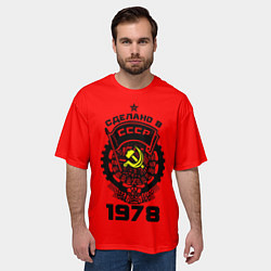 Футболка оверсайз мужская Сделано в СССР 1978, цвет: 3D-принт — фото 2