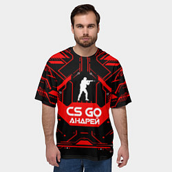 Футболка оверсайз мужская CS:GO Андрей, цвет: 3D-принт — фото 2