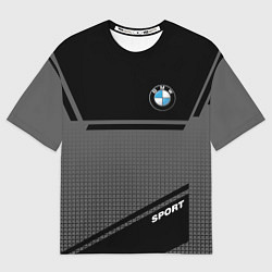 Футболка оверсайз мужская BMW SPORT БМВ СПОРТ, цвет: 3D-принт