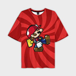 Мужская футболка оверсайз Super Mario: Red Illusion
