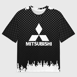 Футболка оверсайз мужская Mitsubishi: Black Side, цвет: 3D-принт