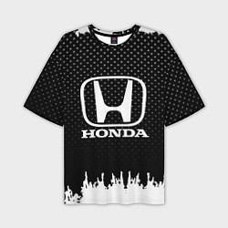Мужская футболка оверсайз Honda: Black Side