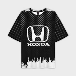 Мужская футболка оверсайз Honda: Black Side