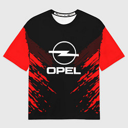 Футболка оверсайз мужская Opel: Red Anger, цвет: 3D-принт