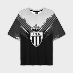 Мужская футболка оверсайз FC Monaco: Black Style