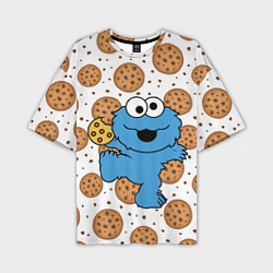 Мужская футболка оверсайз Cookie Monster